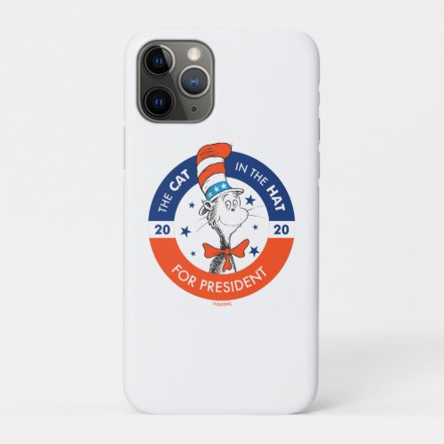 Cat in the Hat for President iPhone 11 Pro Case