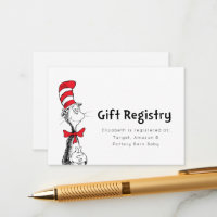 Cat in the Hat | Gift Registry Insert Card