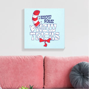 Cat In the Hat I Know Some New Tricks Canvas Print