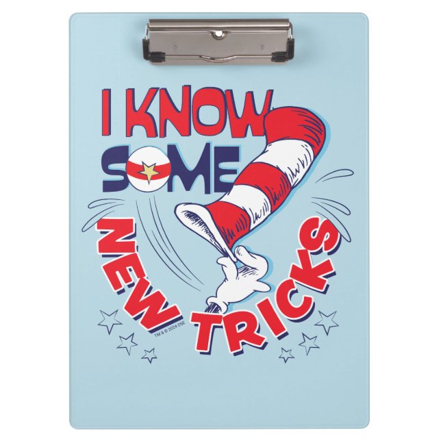 Cat In the Hat I Know Some New Tricks Clipboard (Front)