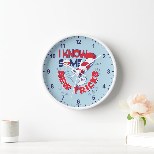 Cat In the Hat I Know Some New Tricks Clock (Home)