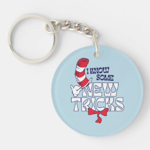Cat In the Hat I Know Some New Tricks Keychain
