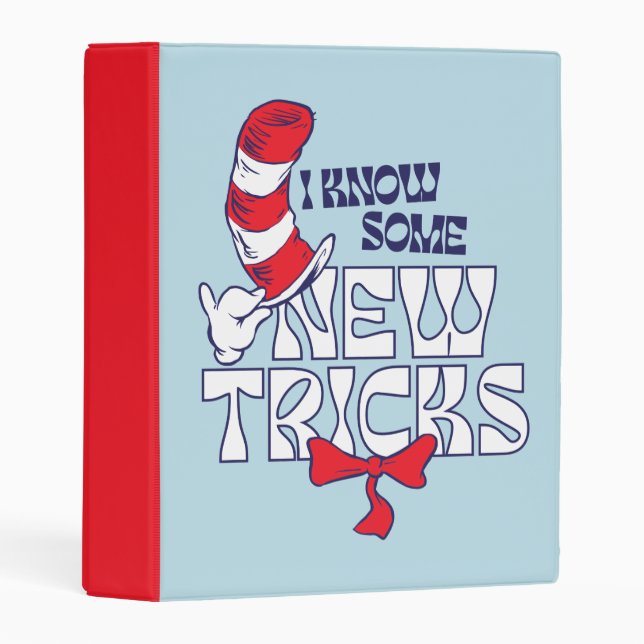 Cat In the Hat | I Know Some New Tricks Mini Binder (Front/Spine)