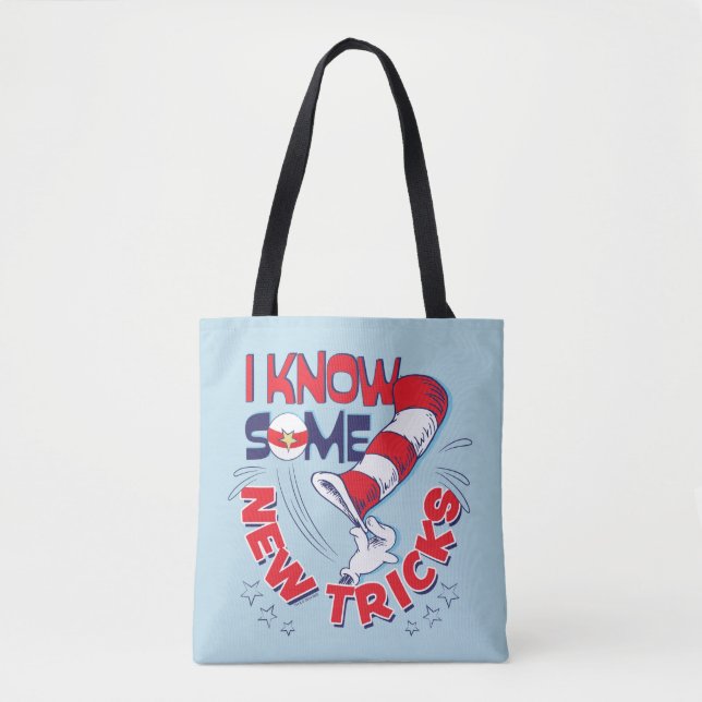 Cat In the Hat I Know Some New Tricks Tote Bag (Front)