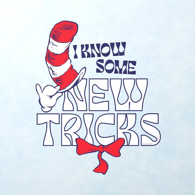 Cat In the Hat | I Know Some New Tricks Wall Decal (Insitu 1)