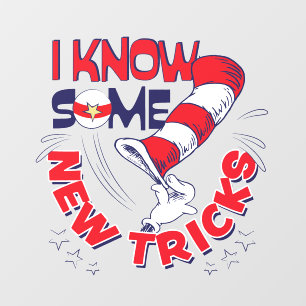 Cat In the Hat I Know Some New Tricks Wall Decal