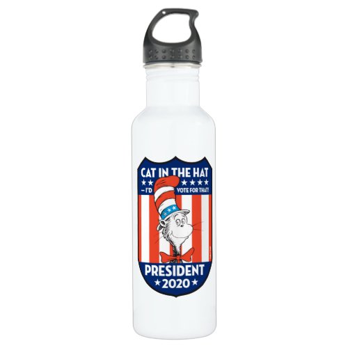 Cat in the Hat  Id Vote for That Stainless Steel Water Bottle