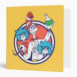 Cat in the Hat & Lab Tech One Lab Tech Two 3 Ring Binder
