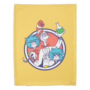 Cat in the Hat & Lab Tech One Lab Tech Two Duvet Cover