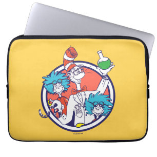 Cat in the Hat & Lab Tech One Lab Tech Two Laptop Sleeve