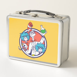 Cat in the Hat & Lab Tech One Lab Tech Two Metal Lunch Box