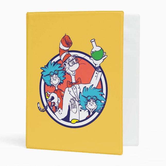 Cat in the Hat & Lab Tech One Lab Tech Two Mini Binder (Front/Inside)