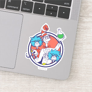Cat in the Hat & Lab Tech One Lab Tech Two Sticker