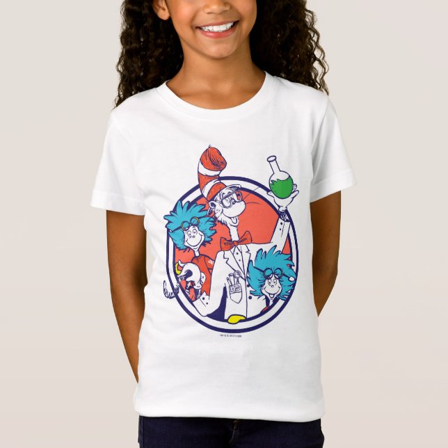 Cat in the Hat & Lab Tech One Lab Tech Two T-Shirt (Front)