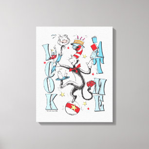 Cat In the Hat Look At Me Canvas Print