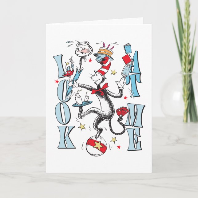 Cat In the Hat | Look At Me Card (Front)