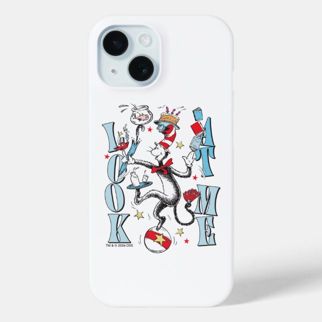 Cat In the Hat | Look At Me Case-Mate iPhone Case (Back)