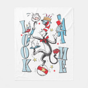 Cat In the Hat   Look At Me Fleece Blanket