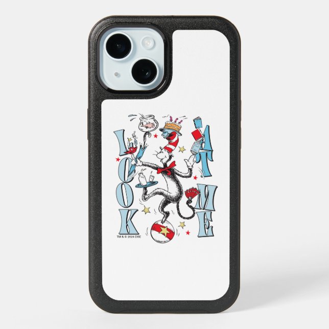 Cat In the Hat | Look At Me iPhone 15 Case (Back)