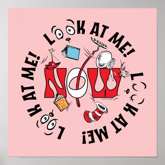 Cat In the Hat | Look At Me! Look At Me! Poster (Front)