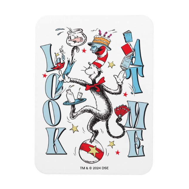 Cat In the Hat | Look At Me Magnet (Vertical)