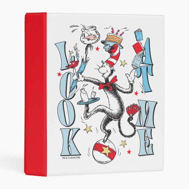 Cat In the Hat | Look At Me Mini Binder (Front/Spine)