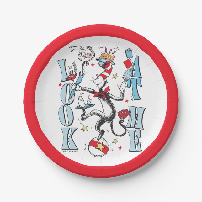 Cat In the Hat | Look At Me Paper Plates (Front)