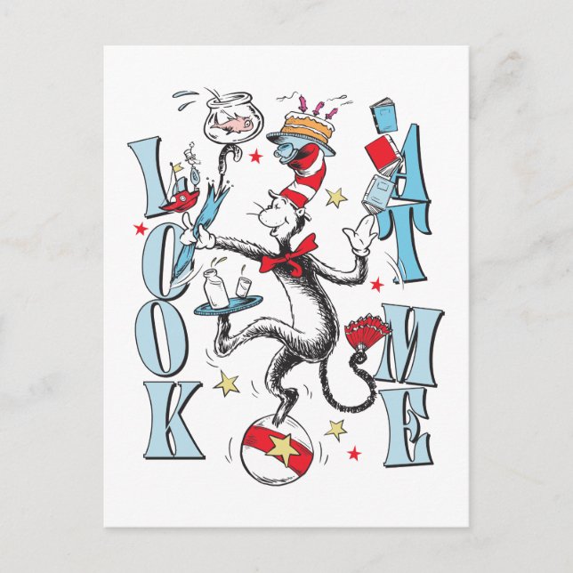 Cat In the Hat | Look At Me Postcard (Front)