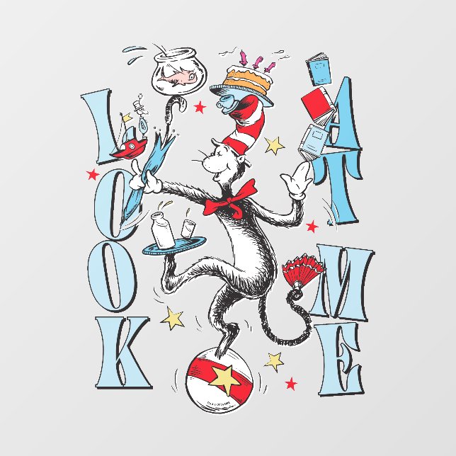 Cat In the Hat | Look At Me Wall Decal (Front)