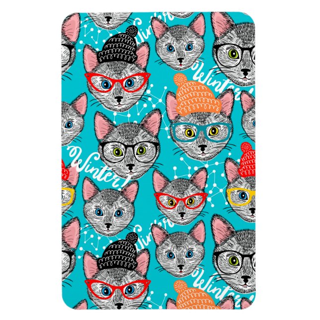 Cat in the hat magnet (Vertical)