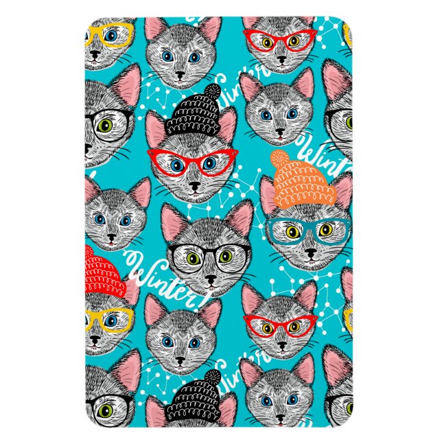 Cat in the hat magnet (Vertical)