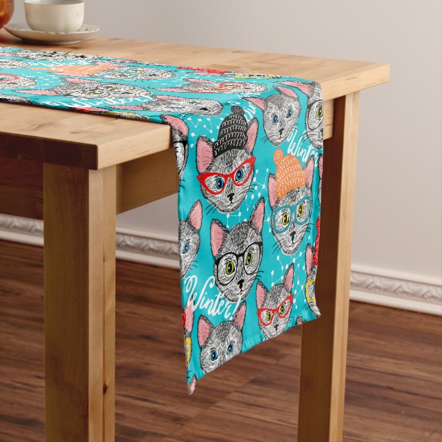 Cat in the hat medium table runner (In Situ)