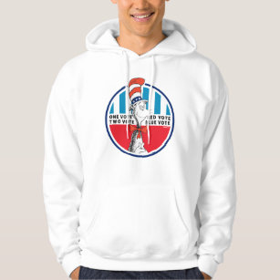 Cat in the Hat   One Vote, Two Vote Hoodie