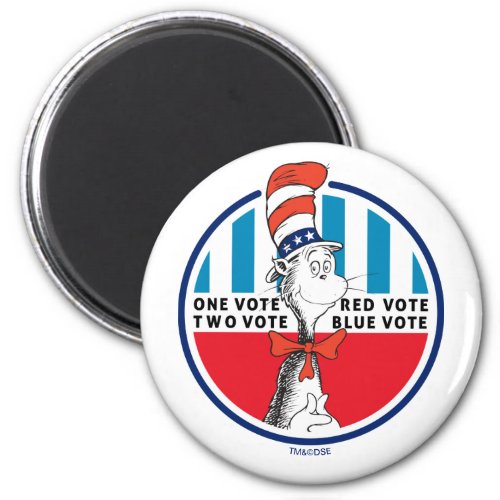 Cat in the Hat  One Vote Two Vote Magnet