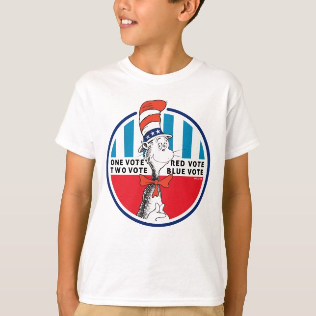 Cat in the Hat | One Vote, Two Vote T-Shirt (Front)