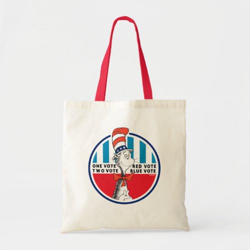 Cat in the Hat  One Vote Two Vote Tote Bag