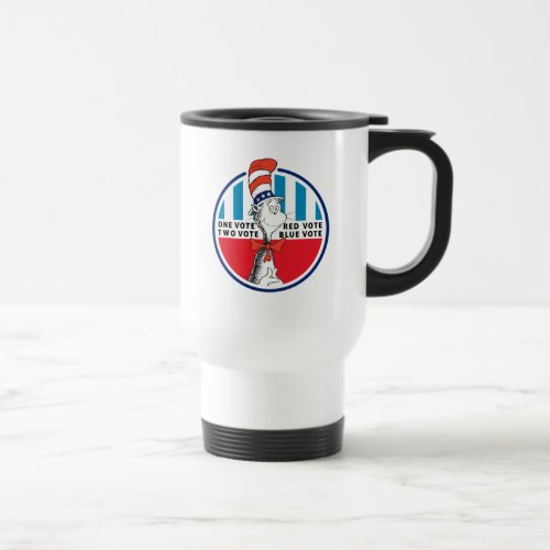 Cat in the Hat  One Vote Two Vote Travel Mug