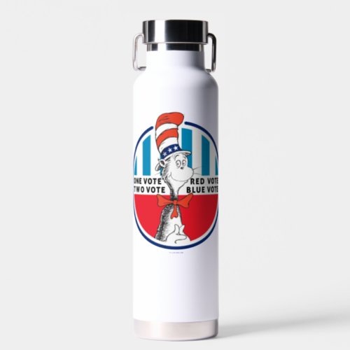 Cat in the Hat  One Vote Two Vote Water Bottle