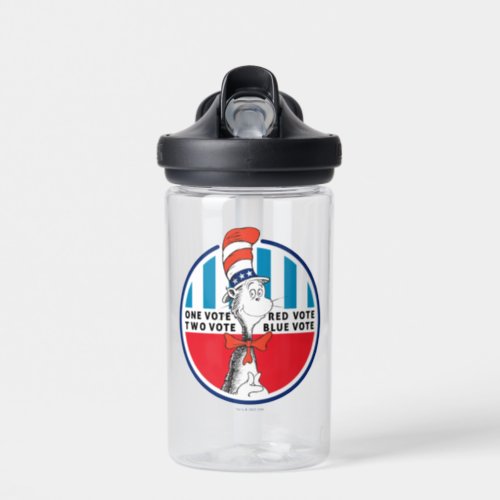 Cat in the Hat  One Vote Two Vote Water Bottle