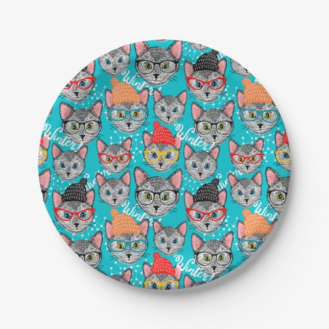 Cat in the hat paper plates (Front)