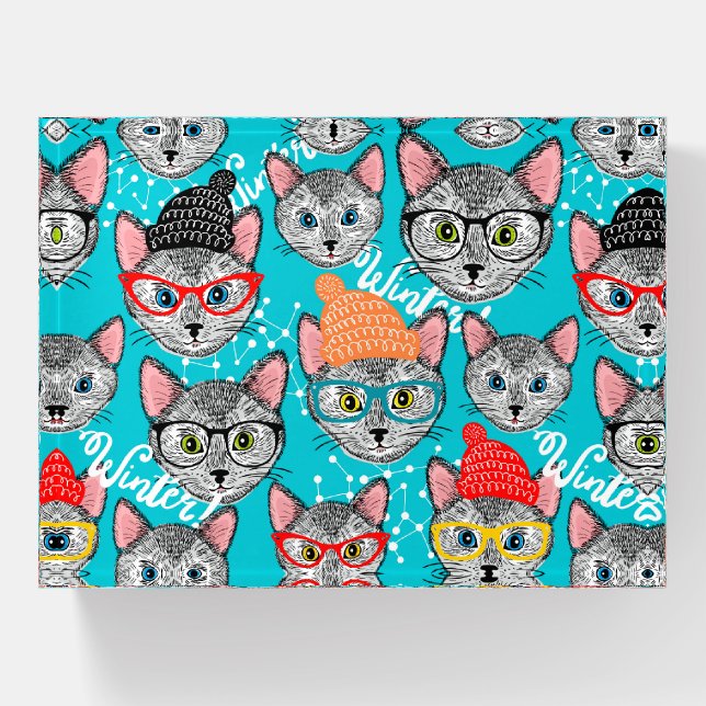 Cat in the hat paperweight (Front)