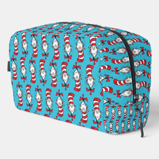 Cat In The Hat Pattern Dopp Kit (Right Corner)