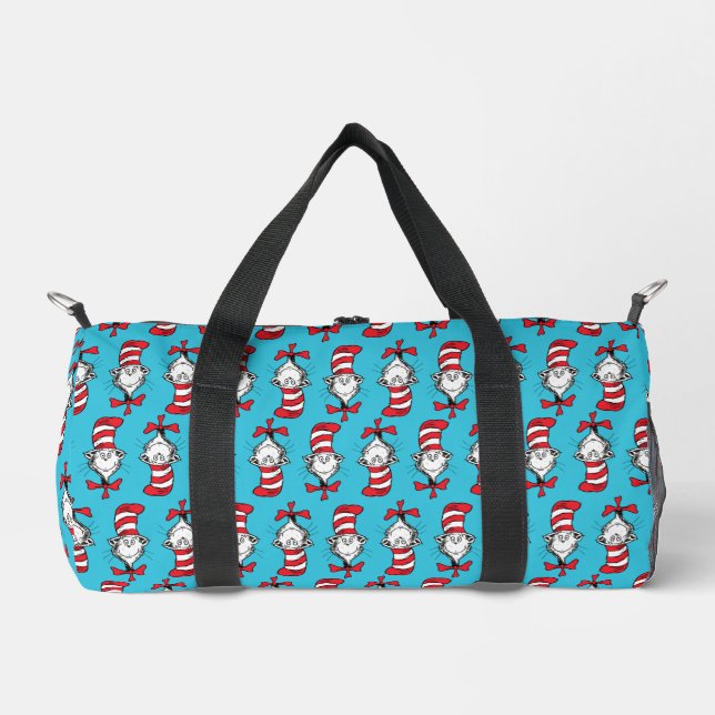 Cat In The Hat Pattern Duffle Bag (Front)