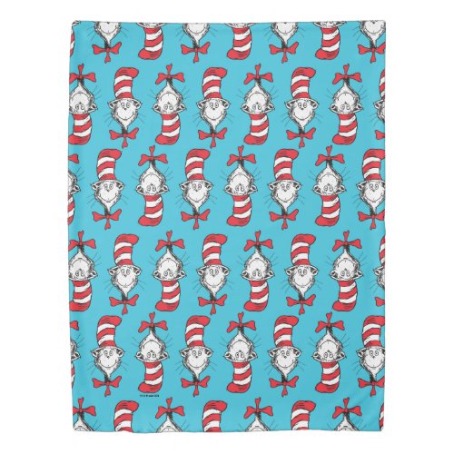 Cat In The Hat Pattern Duvet Cover