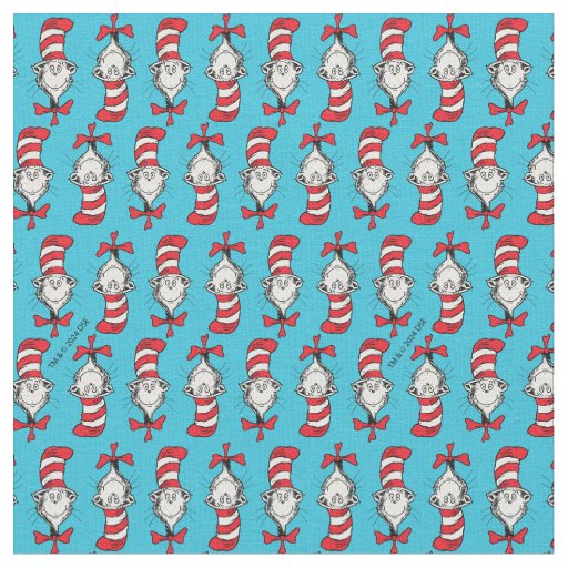 Cat In The Hat Pattern Fabric