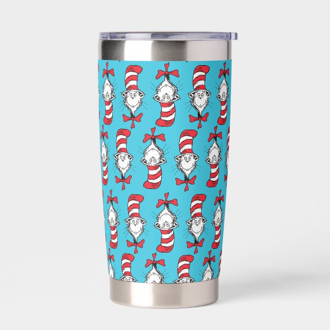 Cat In The Hat Pattern Insulated Tumbler (Left)