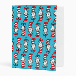Cat In The Hat Pattern Mini Binder