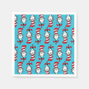 Cat In The Hat Pattern Napkins