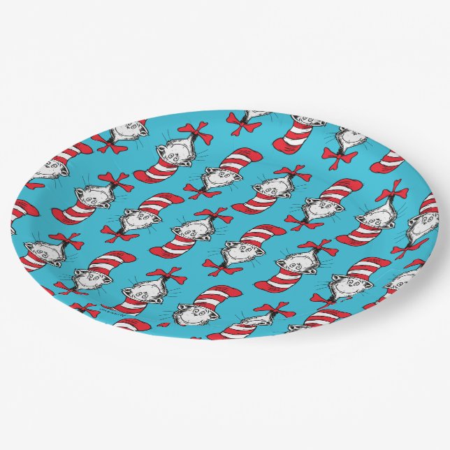 Paper Plate Cat N The Hat Hat Cat In The Hat Pattern Paper Plates