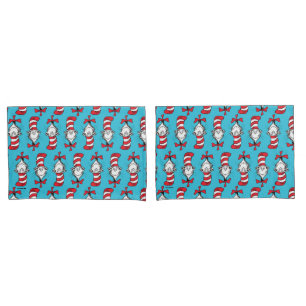 Cat In The Hat Pattern Pillow Case